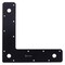 Hampton Hampton 1/8 in. H X 9 in. W X 2 in. D Black Steel Corner Plate 02-3411-401 - alternate 4